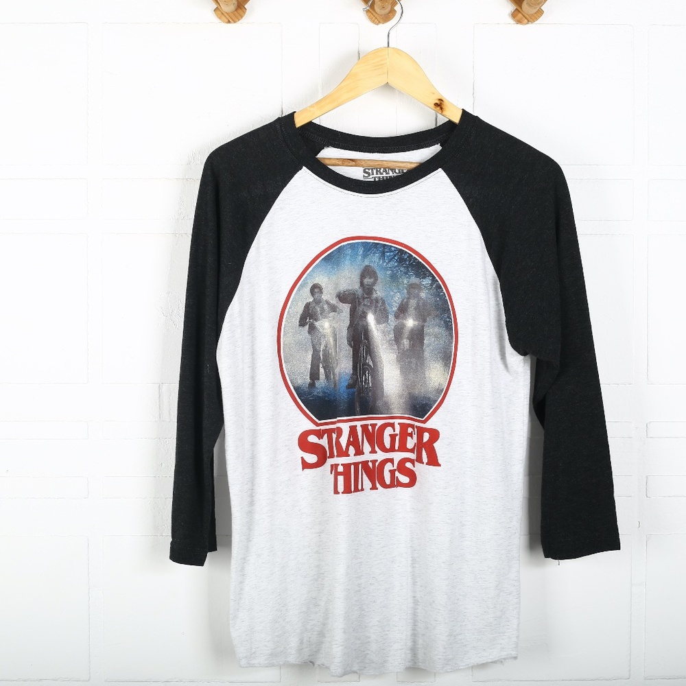 Stranger Things Night Ride Graphic Raglan Tee - Picture 2 of 5
